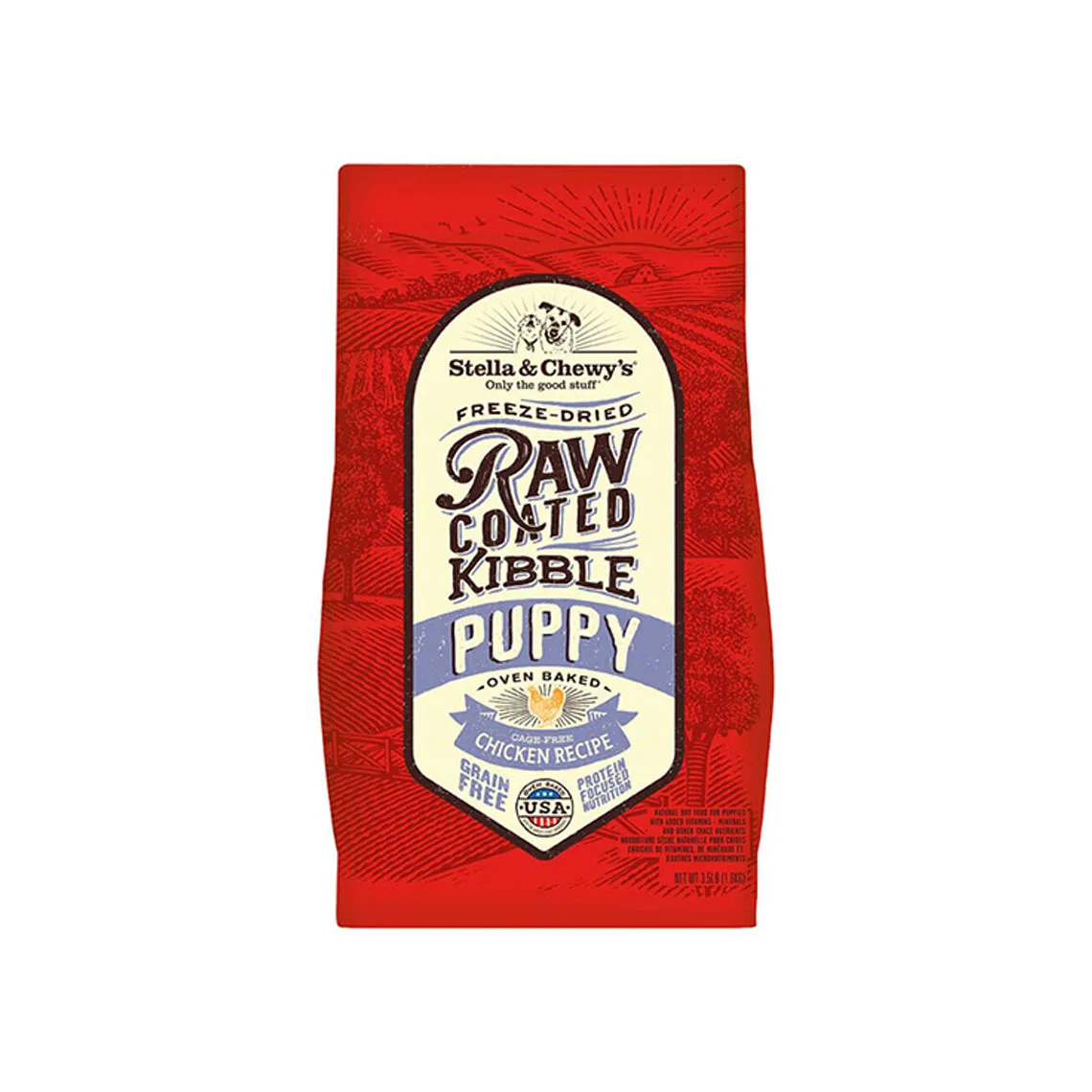 Stella & Chewy's Raw Coated Kibble Cage Free Chicken Recipe Puppy Dry Dog Food