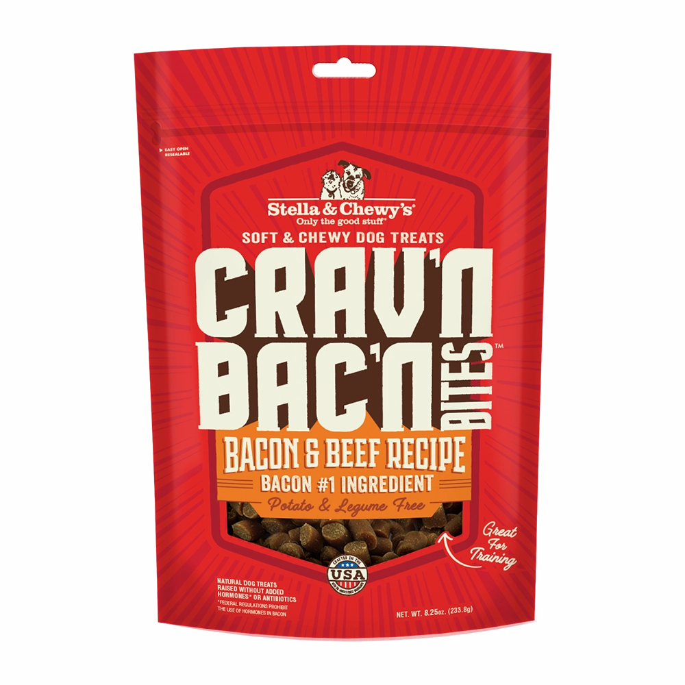 Stella & Chewy's Dog Crav'n Bac'n Bites - Bacon & Beef 8.25oz