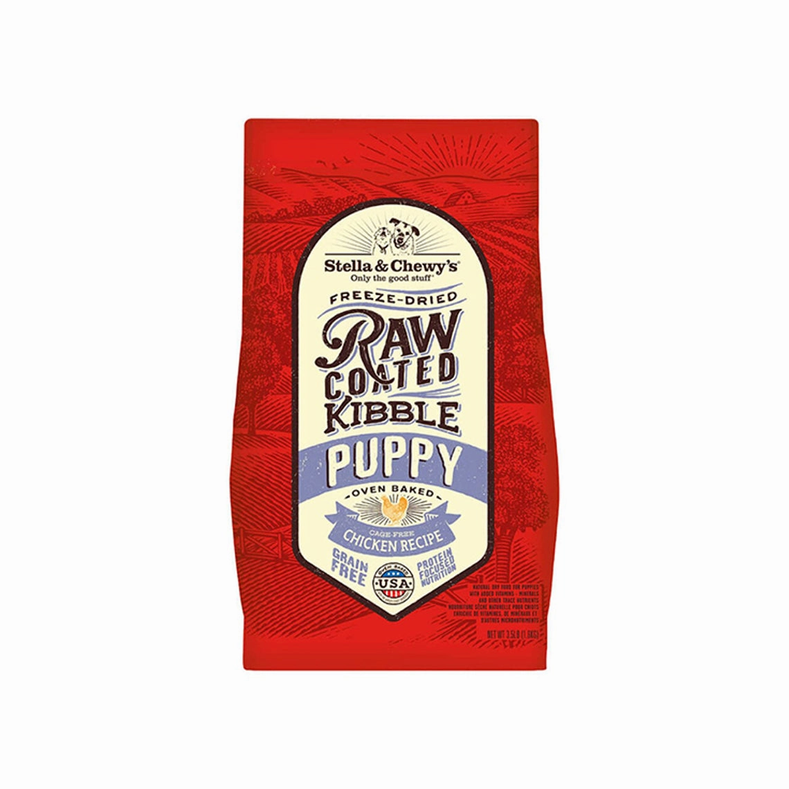 Stella & Chewy's Raw Coated Kibble Cage Free Chicken Recipe Puppy Dry Dog Food