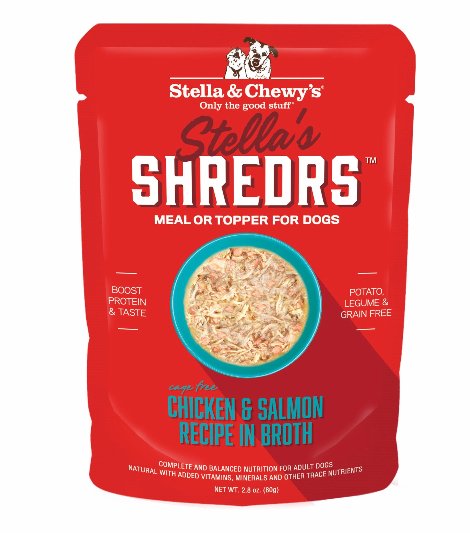 Stella & Chewy's Stella's Shredrs Chicken & Salmon in Broth for Dogs