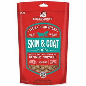 Stella & Chewy's Stella's Solutions Skin & Coat Boost Grass Fed Lamb & Wild Caught Salmon Dinner Morsels Freeze-Dried Raw Dog Food