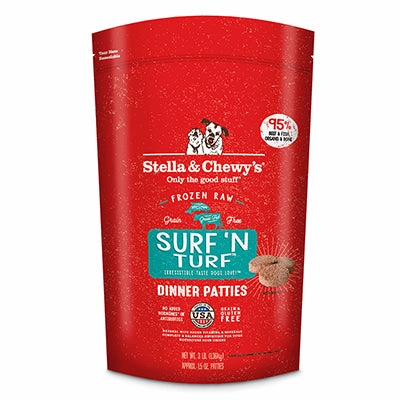 Stella & Chewy's Surf & Turf Dinner Raw Frozen Patties