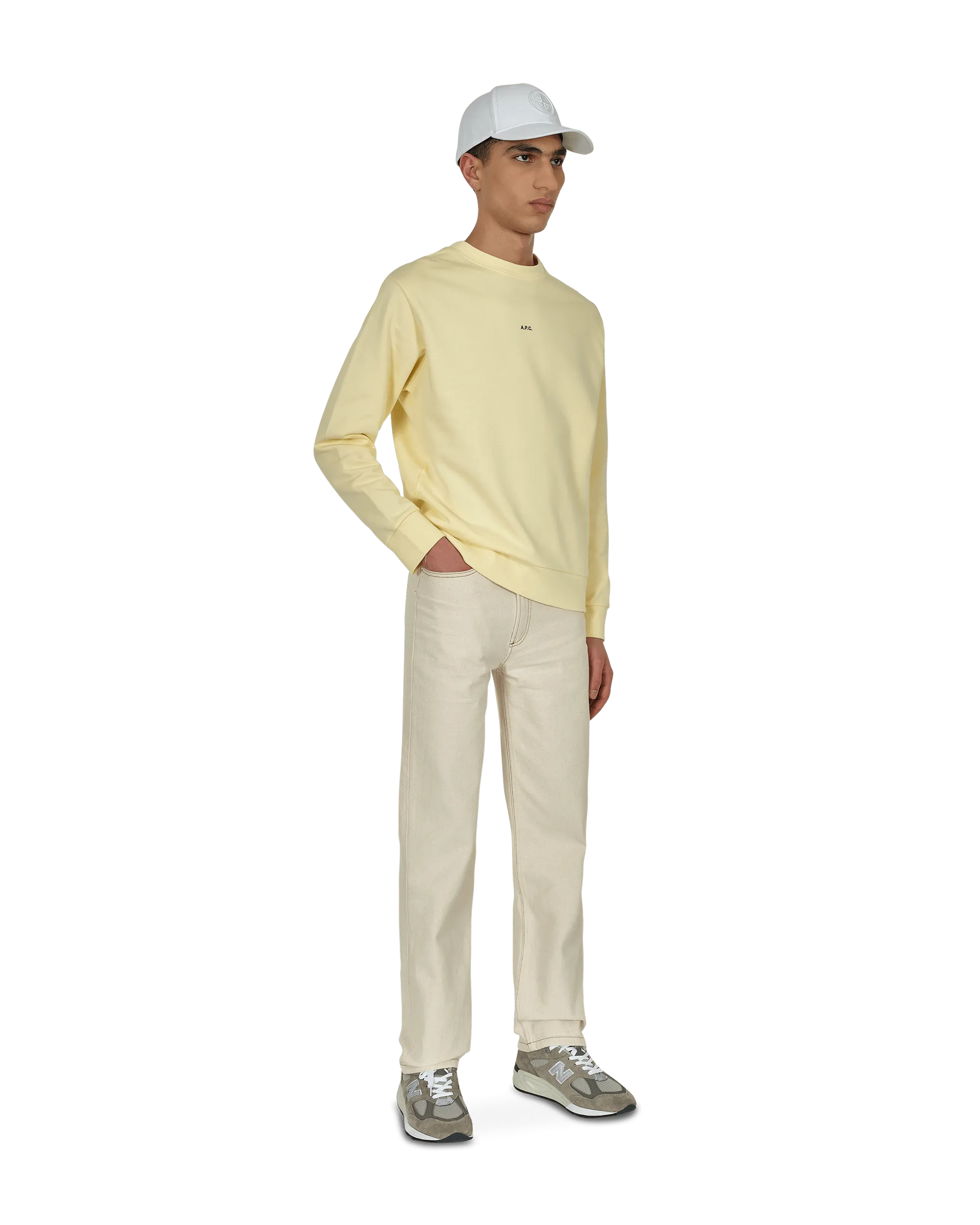 Steve Crewneck Sweatshirt Yellow