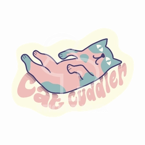 Sticker Pack Cat Cuddler; Small Sticker