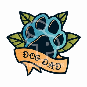Sticker Pack Dog Sayings -Dog Dad; Small Sticker
