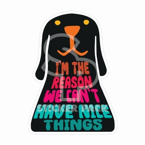 Sticker Pack I'm The Reason We Can't; Large Sticker