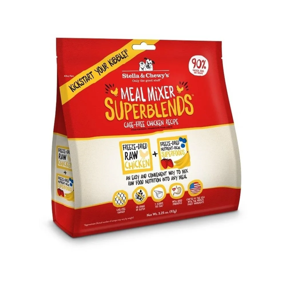 SuperBlends Freeze Dried Cage Free Chicken Dog Meal Mixers