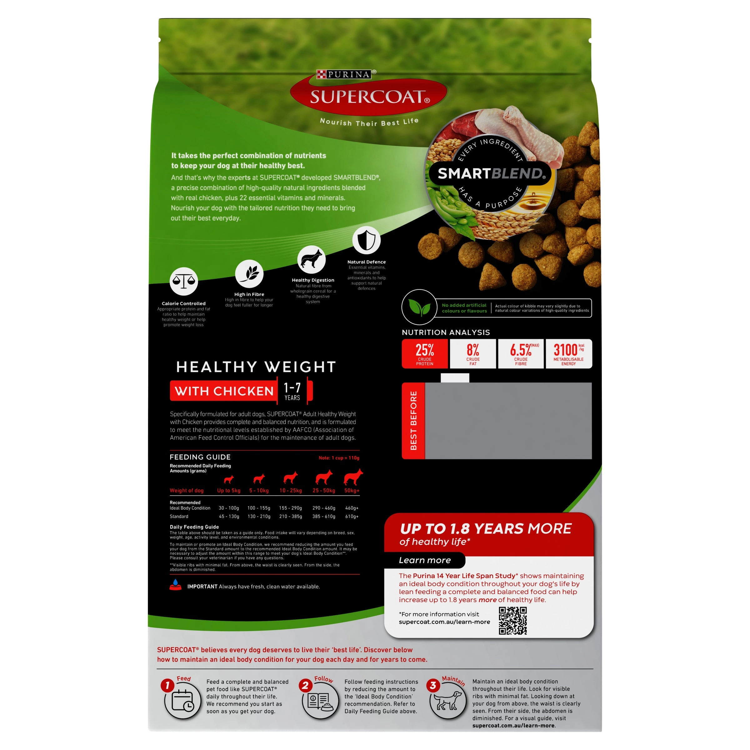 Supercoat - Healthy Weight with Chicken Dog Dry Food (2.6kg)