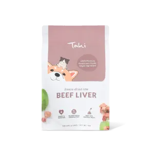 Taki Freeze Dried Treats for Dogs & Cats - Beef Liver 50g