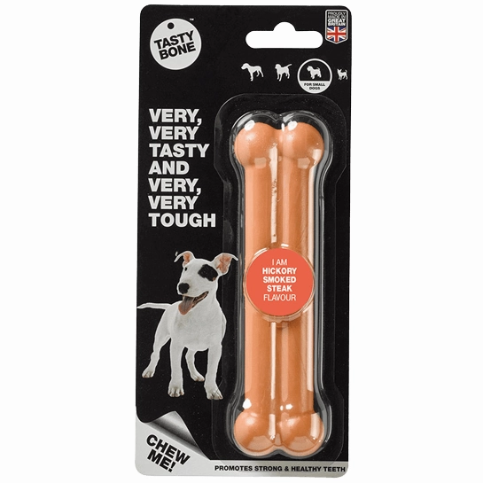 TastyBone Hickory Smoked Steak Flavour Nylon Bone for Dogs