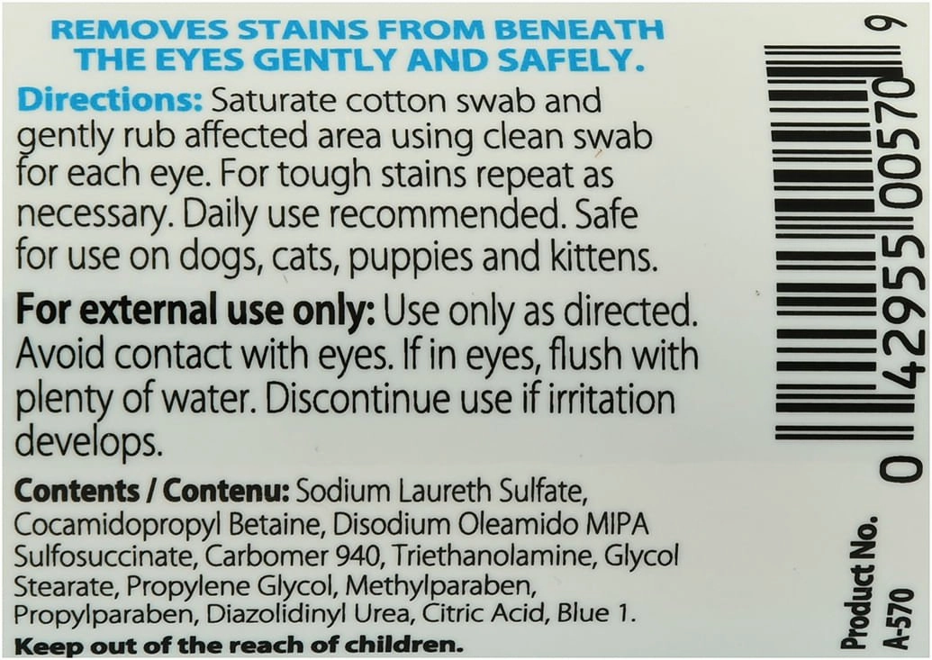 Tear Stain Remover, 4 oz