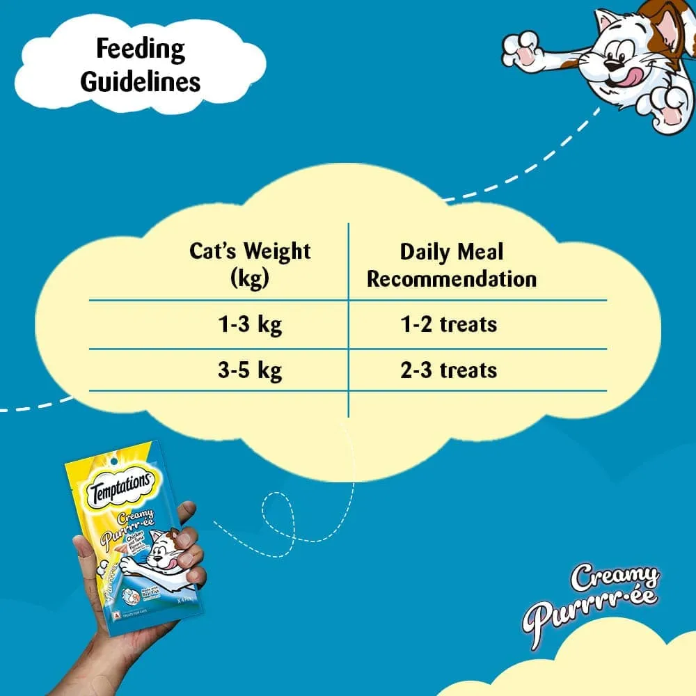 Temptations Creamy Purrrr-ee Chicken & Tuna Treats, Skyec Skyworm Deworming Tablet, Trixie Wind Up Mouse Toy (Grey) Cat Combo