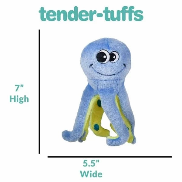tender-tuffs Easy Grab Curly Octopus Plush Dog Toy