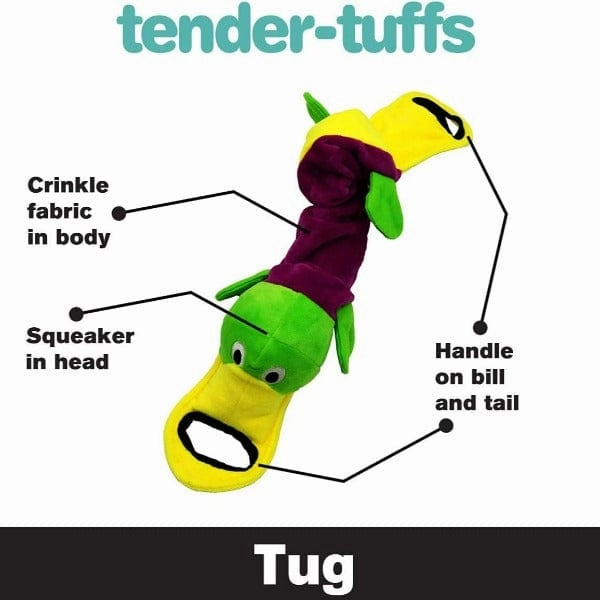 tender-tuffs Platypus Tug Plush Dog Toy