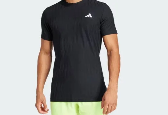Tennis Climacool  AIRCHILL FreeLift Tee- Black Clothing Adidas Men