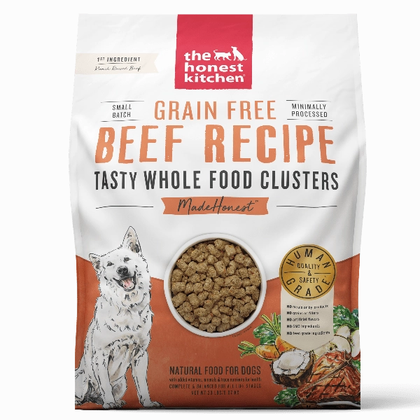 The Honest Kitchen GF Beef Whole Food Clusters Dry Dog Food