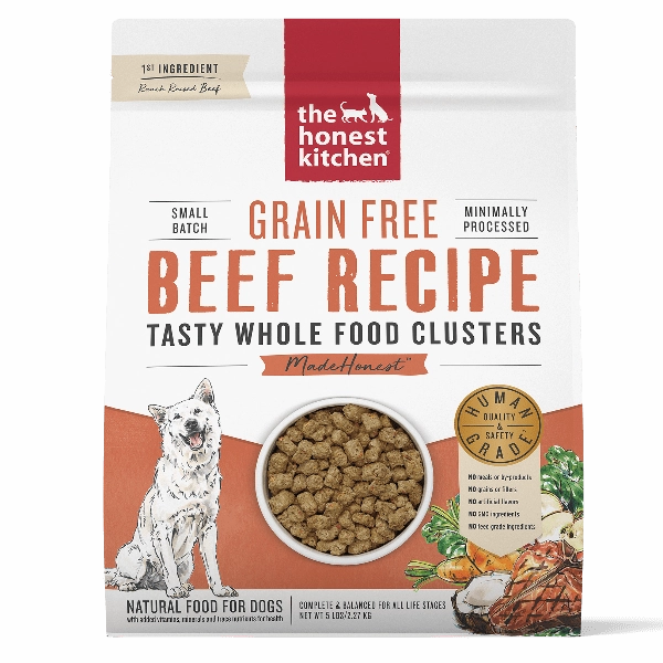 The Honest Kitchen GF Beef Whole Food Clusters Dry Dog Food