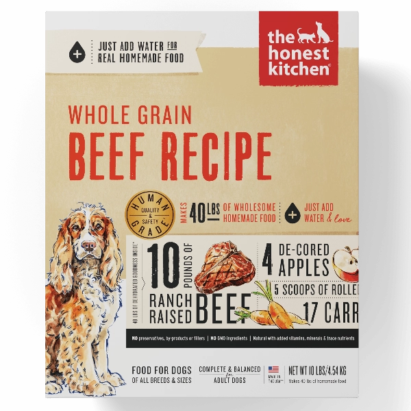 The Honest Kitchen Whole Grain Beef Recipe Dehydrated Dog Food