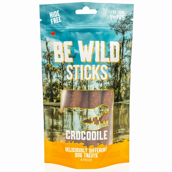 this&that Canine Co. Be Wild Exotic Sticks; Crocodile Dog Treats