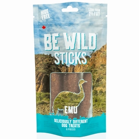 this&that Canine Co. Be Wild Exotic Sticks; Emu Dog Treats