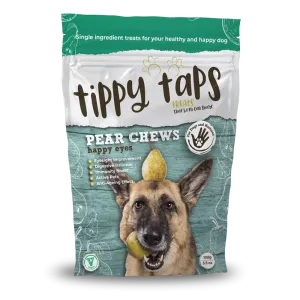 Tippy Taps Dog Treats Pear Chews Happy Eyes 100g