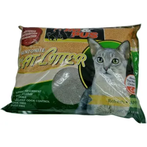 Tom & Pus Bentonite Clumping Clay Cat Litter Apple Scented 10L
