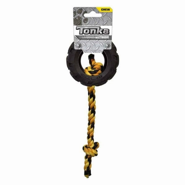 Tonka Mighty Chomp Tire with Rope Tug Toy