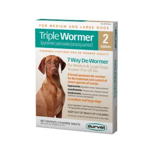 Triple Wormer for Medium & Large Dogs