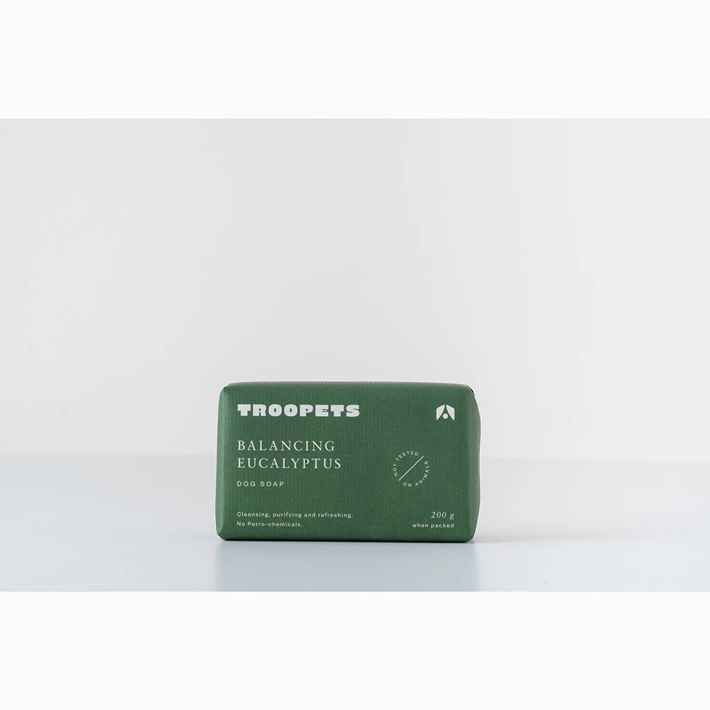 Troopets Dog Bar Soap Balancing Eucalyptus 200g