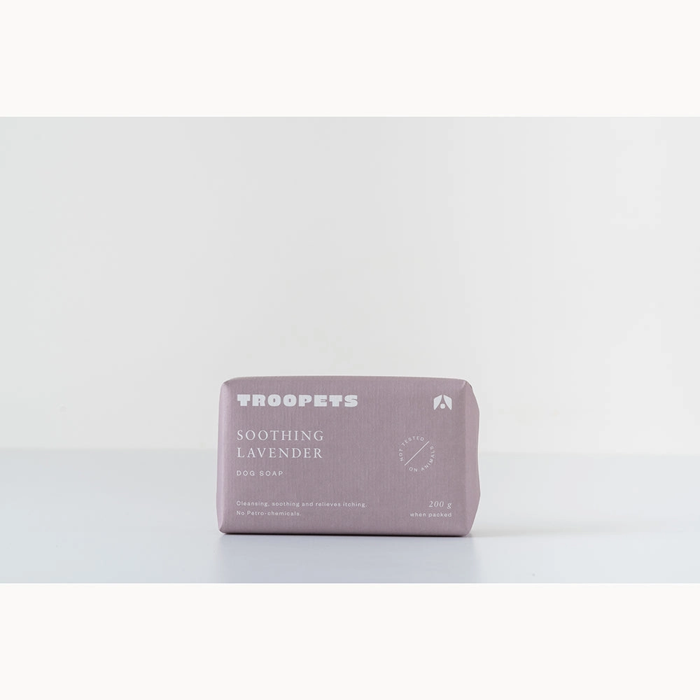 Troopets Dog Bar Soap Soothing Lavender 200g