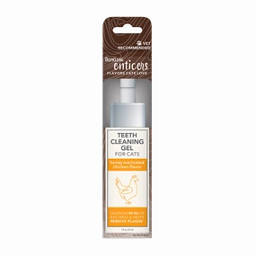 TropiClean Enticers Teeth Cleaning Gel for Dogs - Honey Marinated Chicken Flavor 2oz