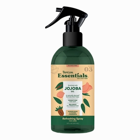 TropiClean Essentials Refreshing Spray Jojoba Oil - Garden Rose & Jojoba for Dogs 8oz