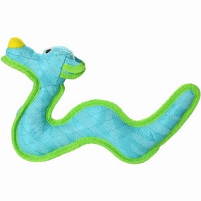 Tuffy DuraForce Blue Dragon Plush Dog Toy