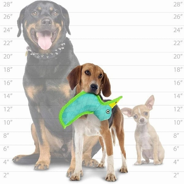 Tuffy DuraForce Blue Duck Plush Dog Toy