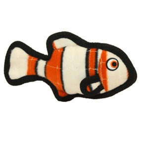Tuffy Ocean Jr. Orange Fish Dog Toy