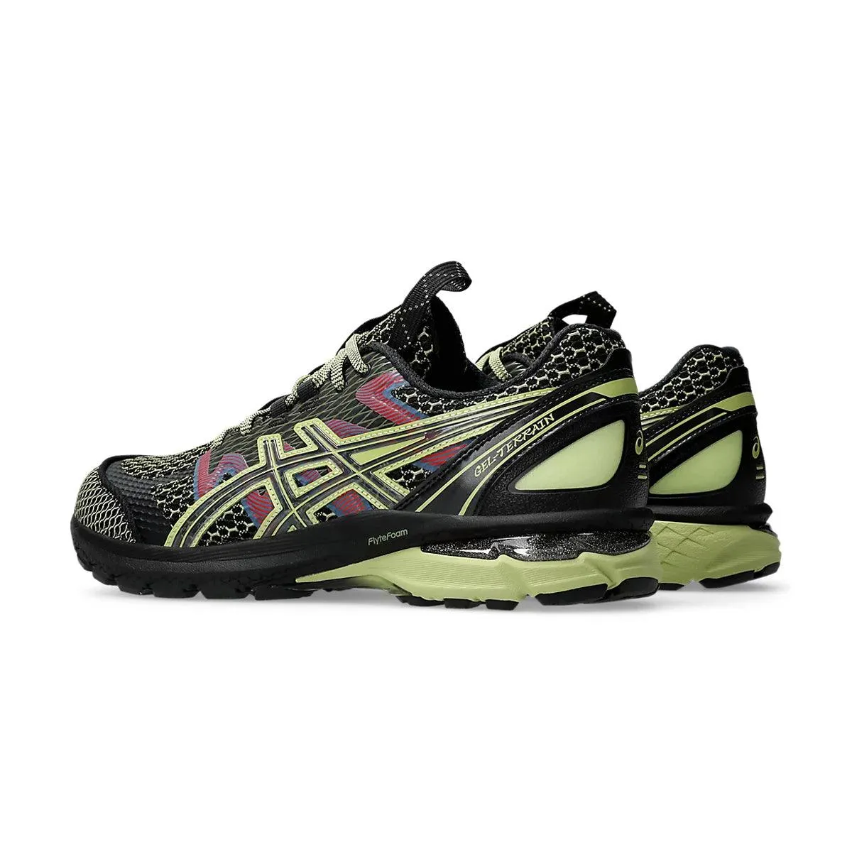 US4-S GEL-Terrain 'Black Neon Lime' Asics Shoes