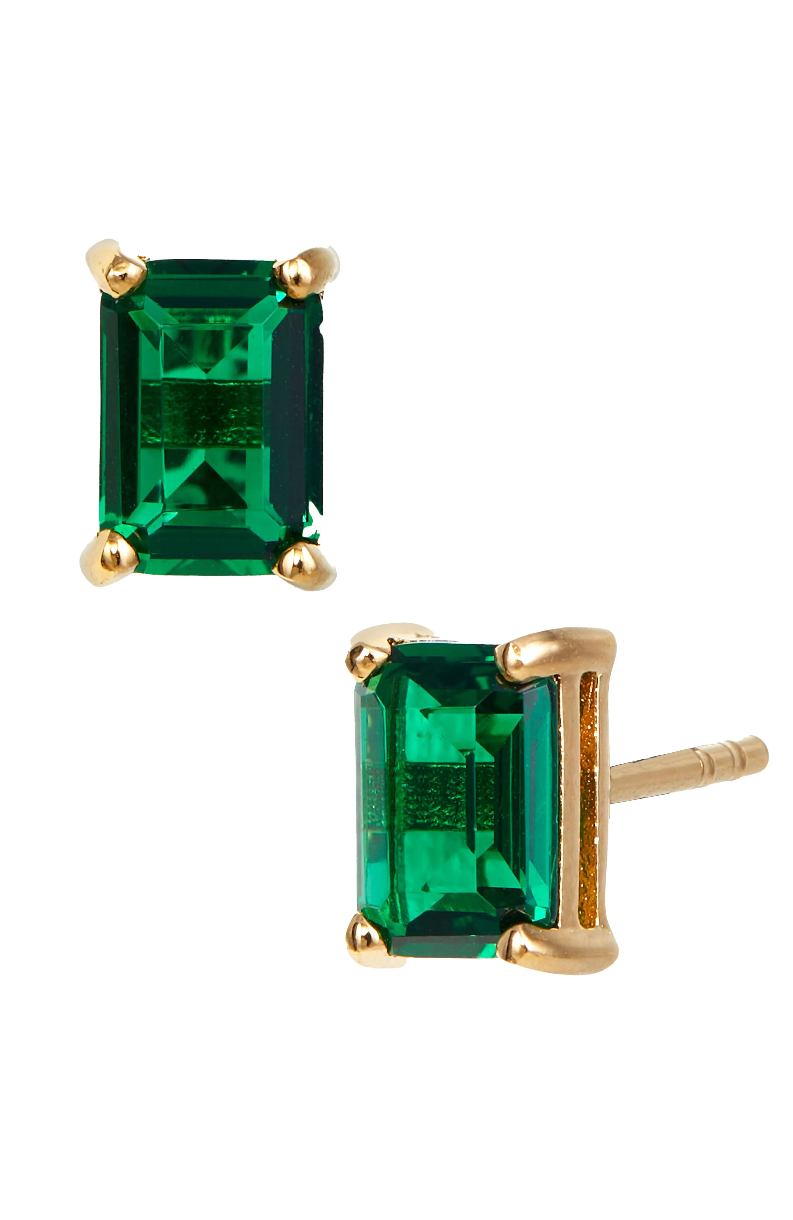 VERMEIL DECEMBER BLUE TOPAZ EMERALD CUT CZ BIRTHSTONE STUD IN BOX ecco Shoes