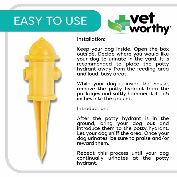Vet Worthy Potty Hydrant for Dogs