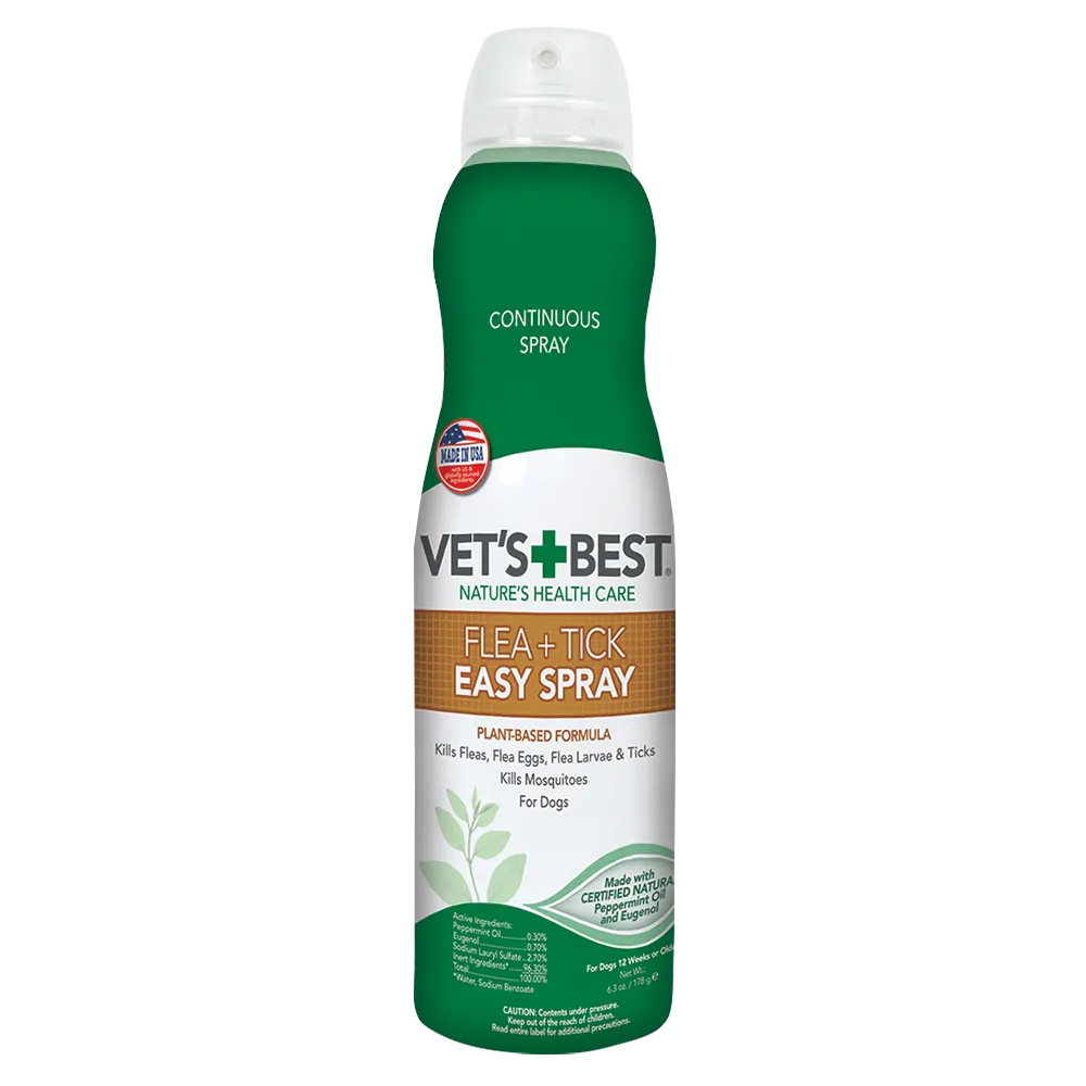Vet's Best Flea   Tick Home & Go Spray for Dogs 6.3oz