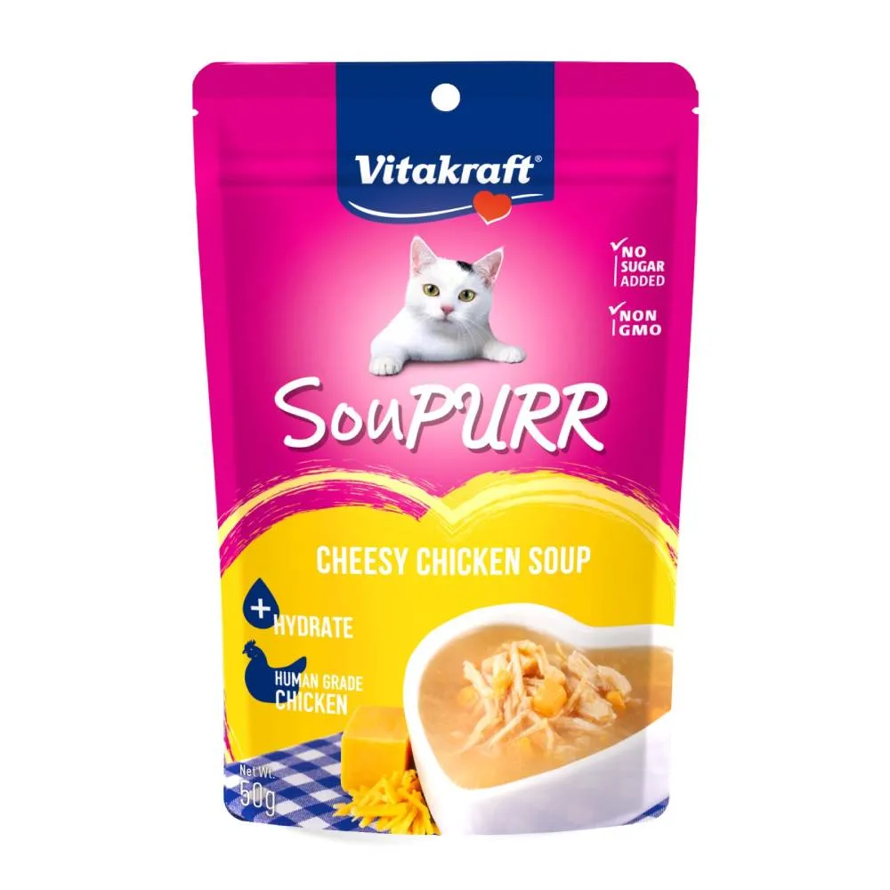 Vitakraft Cat Soupurr Cheesy Chicken Soup 50g