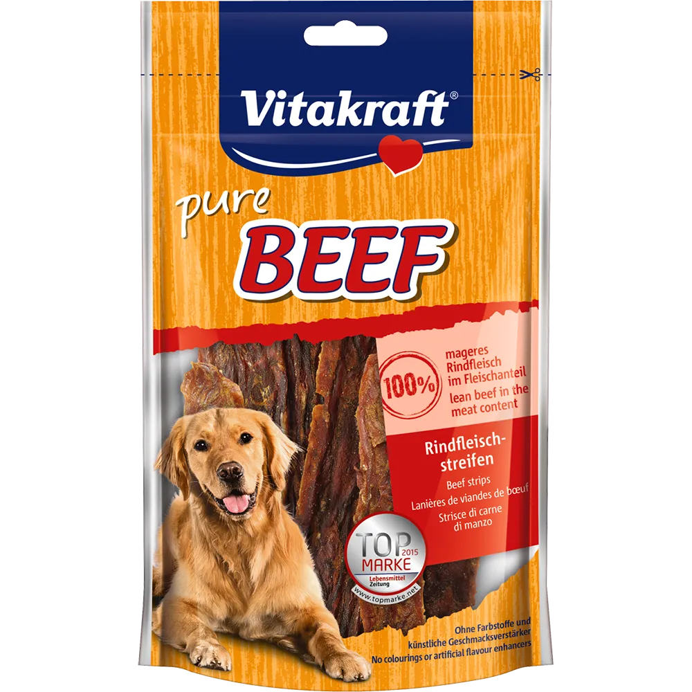 Vitakraft Dog Treats Beef Strips 80g