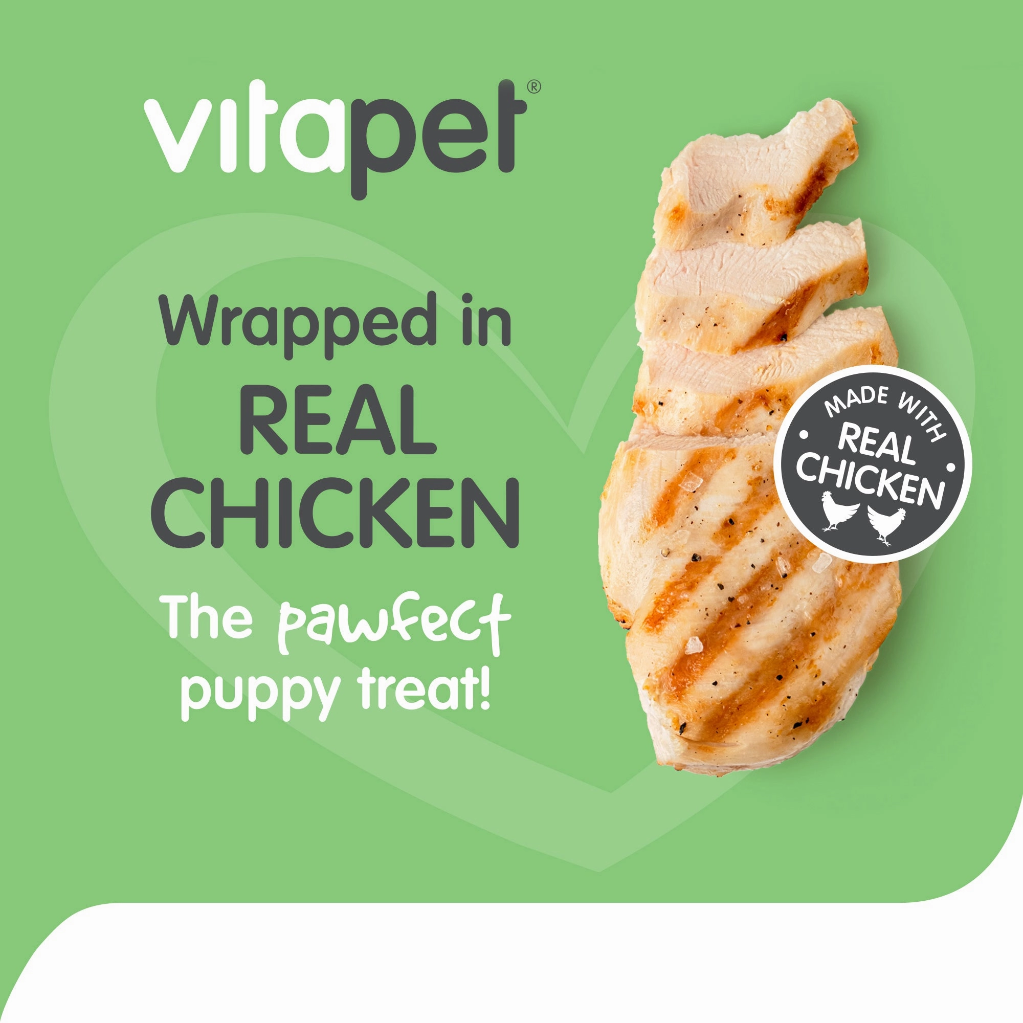 VitaPet - Chewz Chicken Wrapped Rawhide Twist Dog Treat (7pk)