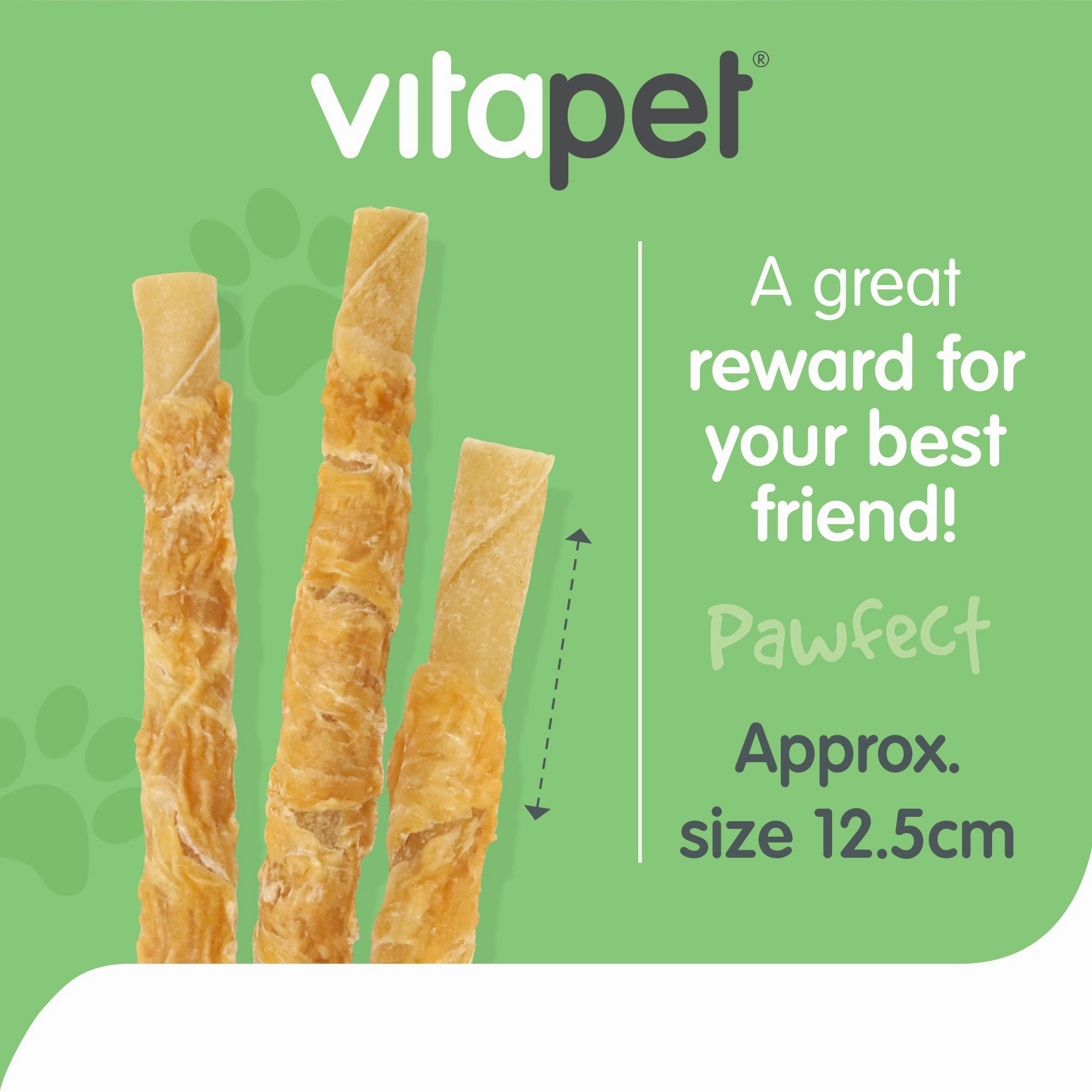 VitaPet - Chewz Chicken Wrapped Rawhide Twist Dog Treat (7pk)