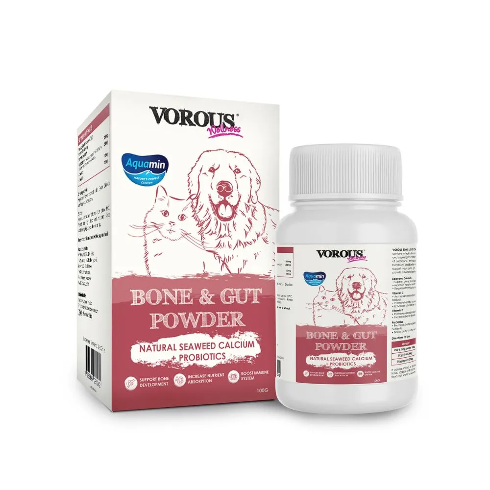 Vorous Pet Bone & Gut Powder 100g