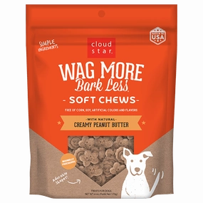 Wag More Bark Less Creamy Peanut Butter Soft & Chewy Dog Treats