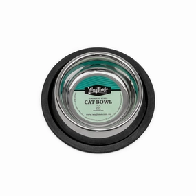 WagTime - Classic Non-tip Stainless Steel Cat Bowl (225ml)
