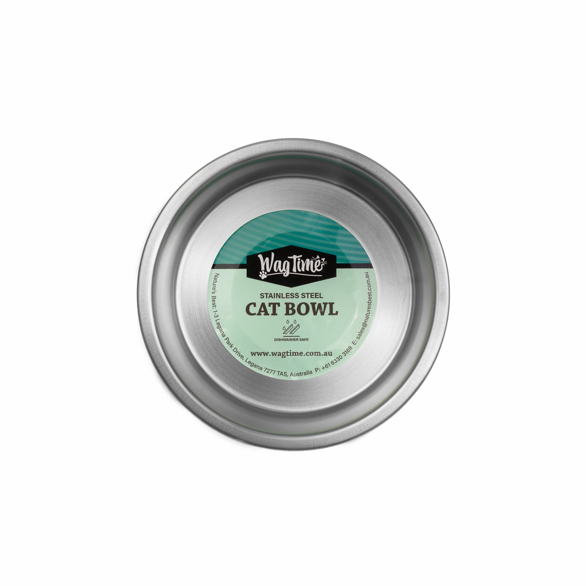WagTime - Purple Stainless Steel Cat Bowl (300ml)
