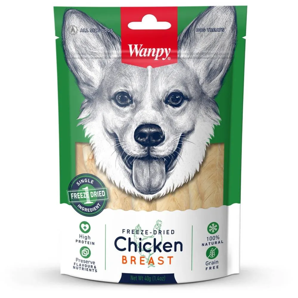 Wanpy Dog Freeze Dried Chicken Breast 40g