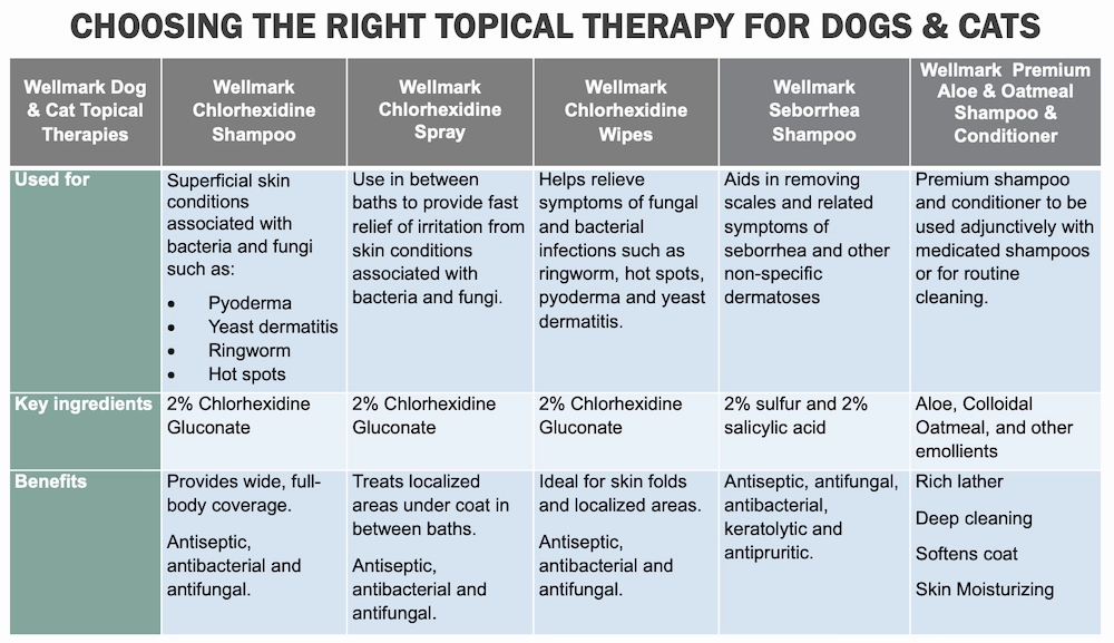 Wellmark Chlorhexidine Pads for Dogs & Cats