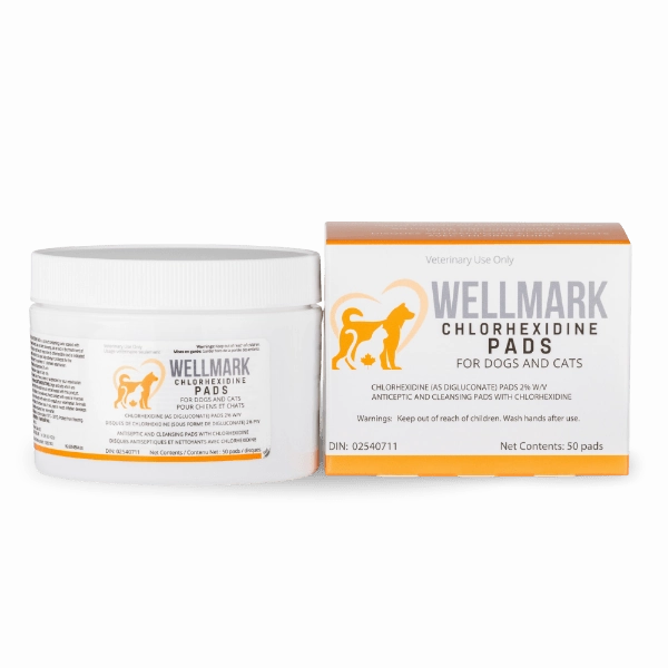 Wellmark Chlorhexidine Pads for Dogs & Cats